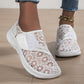 👟🌸 Mesh slip-on skor med blommönster
