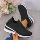 👟✨ Andningsbara slip-on flyknit-skor med strass