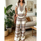 🌸Boho-tryck V-ringad vida ben-set
