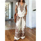 🌸Boho-tryck V-ringad vida ben-set