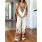 🌸Boho-tryck V-ringad vida ben-set