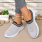 👟🌬️ Andningsbara mesh slip-on skor med halkskydd