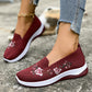 👟🌸 Blommiga mesh slip-on skor