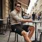 👖🌬️ Andningsbara cargo shorts med dragsko