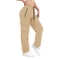 👖 BEGRÄNSAD TID: 50 % RABATT! 💥 Vintage-cargobyxor för dam med fickor – lös passform, andningsbara, justerbar midja ✨