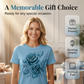 👕🌹 Elegant blåros premium t-shirt