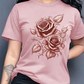 👕🌹 Elegant blåros premium t-shirt