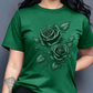 👕🌹 Elegant blåros premium t-shirt