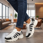👟👟 Höga plattformssneakers i mesh med stötdämpning