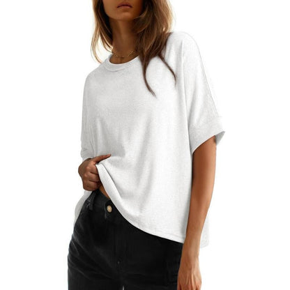 👕😊👩 Dam bekväm rundhalsad T-shirt
