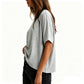👕😊👩 Dam bekväm rundhalsad T-shirt