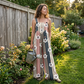👗🌸 Blommig jumpsuit med vida ben och fickor