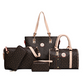 👜✨ 6-delat geometriskt mönster handväskeset