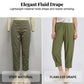 👖🌬️ Andningsbara capribyxor med resår och fickor