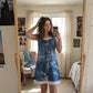 👗🌸 Denimklänning med blommönster
