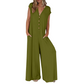 ✨ Elegant V-ringad jumpsuit med vida ben och fickor