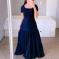 👗🌸 Smockad axelbar tiered sommarklänning