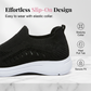 👟🌬️ Andningsbara stickade slip-on promenadskor