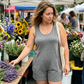 ✨ Kvinnlig plus size jumpsuit med ärmlös design och fickor