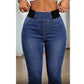 👖✨ Smickrande högmidjade stretch caprijeans
