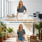 👚✨ Avslappnad V-ringad blus med uppvikta ärmar och sidoslits