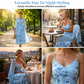 👗👗Elegant todelt blomstermønstret kjolesett for kvinner – det perfekte antrekket til sommerferien✨