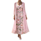 👗👗Elegant todelt blomstermønstret kjolesett for kvinner – det perfekte antrekket til sommerferien✨