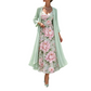 👗👗Elegant todelt blomstermønstret kjolesett for kvinner – det perfekte antrekket til sommerferien✨
