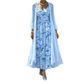 👗👗Elegant todelt blomstermønstret kjolesett for kvinner – det perfekte antrekket til sommerferien✨