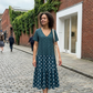 🐆👗 Leopardprickig V-ringad maxiklänning