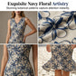 👗🌸 Elegant V-ringad blommig midiklänning
