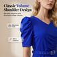 Women's Elegant V-Neck Solid Color Midi Dress