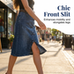 👗✨ A-linje denimkjol med slits