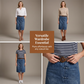 👗✨ A-linje denimkjol med slits