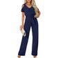 Elegant jumpsuit med bar axel för damer