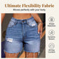 👖✨ Ultra-flex rivna denimshorts