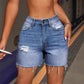 👖✨ Ultra-flex rivna denimshorts