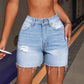 👖✨ Ultra-flex rivna denimshorts