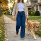 👖Jeans med hög midja och vida ben för damer – smickrande vintage-passform i denim ✨