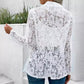🌸🧥 Blommig spetsjacka med urholkad design