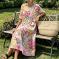 🌸👗 Blommig lös sommarklänning med fickor