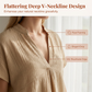🌸 V-ringad loungeset med vida ben