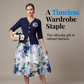 👗🌸 Elegant halvärmsklänning med blombrosch