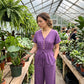 👗✨ V-ringad jumpsuit med rynkad midja
