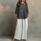 👚👖 Avslappnad topp & vida ben-set
