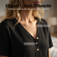 👚👖 Elegant ribbad set med knappdetalj och vid ben
