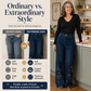 👖✨ Vida jeans med metallöglor och snygga utskärningar