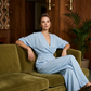 ✨ Elegant vida ben jumpsuit med V-hals för kvinnor