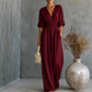 ✨ Elegant vida ben jumpsuit med V-hals för kvinnor