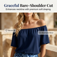 🌸 Mångsidigt off-shoulder set i leopardgradient för sommaren